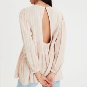 AE Tiered Babydoll blouse top